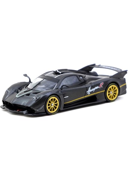 Tarmac Works 1/64 Pagani Huayra R Matt Black Carbon Fiber