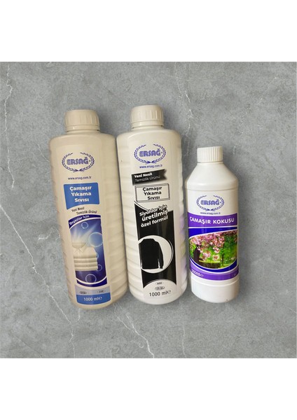 Çamaşır Yıkama Beyazlar 1000ML +Siyahlar 1000 ml +Çamaşır Kokusu 500 ml (Özel Set)