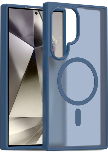 Samsung Galaxy S24 Ultra Jota Magsafe Kapak - Lacivert modelleri