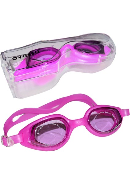 Fuşya Yüzücü Gözlüğü, Havuz ve Deniz Kullanımı Için Şık ve Konforlu Tasarım