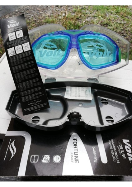 Mavi Junior Yüzücü Gözlüğü, Konforlu ve Şık Tasarım, Çocuklar Için Ideal Seçim