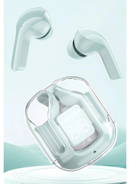 GT13 Dijital Şarj Göstergeli Kablosuz Airpods Kulaklık - Siyah