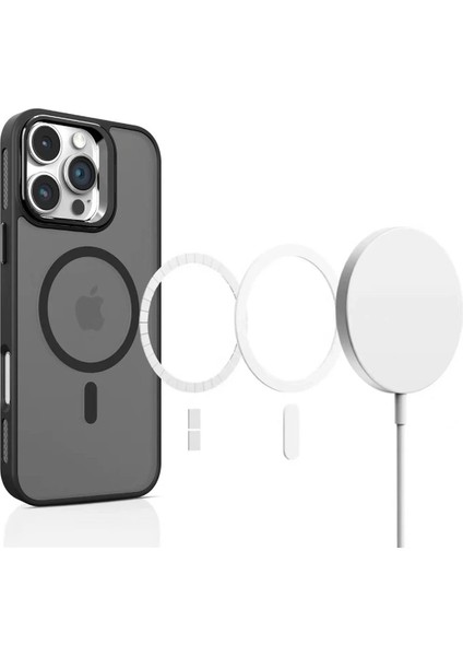 iPhone 16 Plus Flet Lens Magsafe Kapak - Siyah fiyatları
