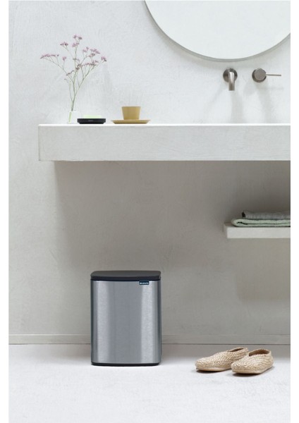 Bo Fpp Matt Steel Çöp Kutusu 12L