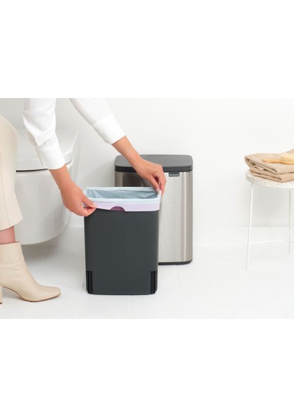 Bo Fpp Matt Steel Çöp Kutusu 12L fiyatları