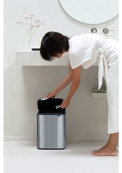 Bo Fpp Matt Steel Çöp Kutusu 12L