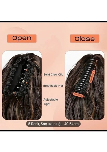 At Kuyrugu Saç Uzun Fiber Isıya Dayanıklı Özel Gün Saçı