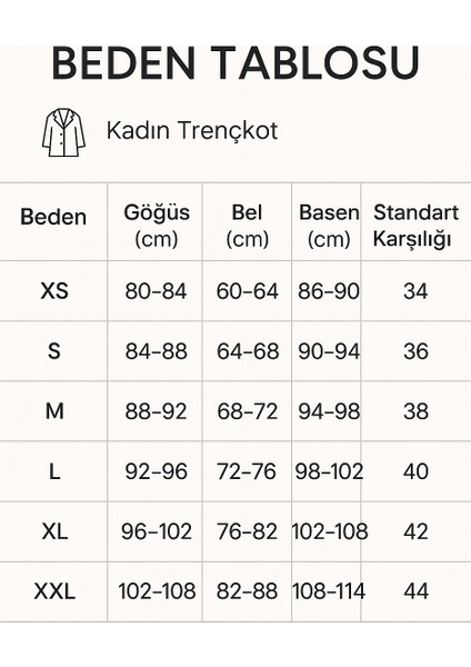 Kadın Kruvaze Yaka Kuşaklı Trençkot – Krem Renk fiyatları