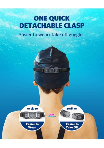 Aynalı, Su Geçirmez Yüzücü Gözlüğü, Unisex, Parlak Turuncu, Standart Beden