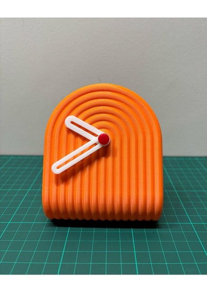 Şık ve Modern Turuncu Masa Saati ile Dekorasyonunuza Renk Katın fiyatları