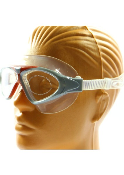 8170 Unisex Yüzücü Deniz Gözlüğü Buğu Yapmaz Kırmızı- Gümüş + Silikon Bone fiyatları