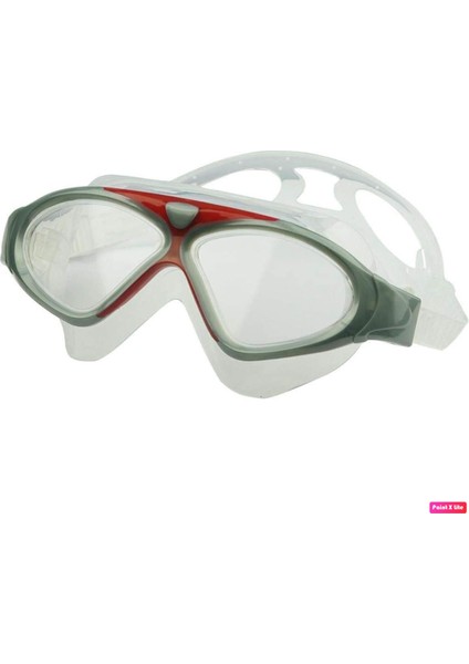 8170 Unisex Yüzücü Deniz Gözlüğü Buğu Yapmaz Kırmızı- Gümüş + Silikon Bone fırsatları