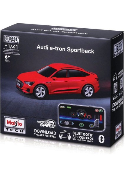 Maisto 1:41 App Control Kumandalı Metal Araba - Audi E-Tron Sport fiyatları