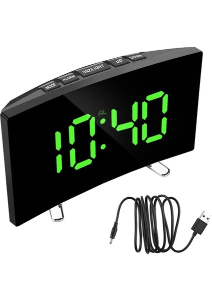 Oval Masa Saati, Dijital Alarm, Termometre, LED Ekran, Erteleme, Sıcaklık Gösterge fırsatları