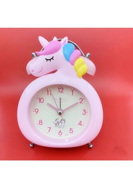 Sevimli Unicorn Temalı Masa Üstü Çalar Saat, Renkli ve Şık Tasarım