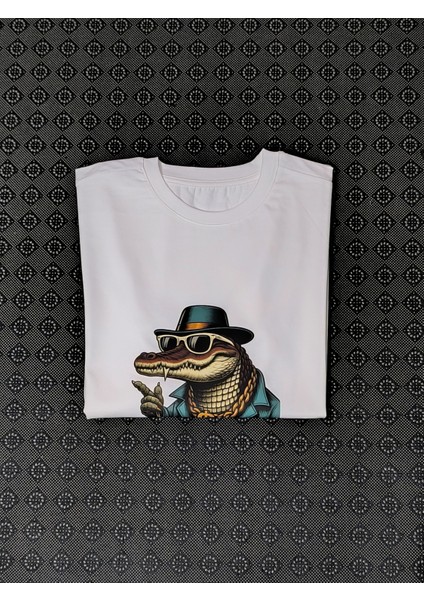 Hip-Hop Temalı Hayvan Baskılı Pamuklu Erkek Çocuk Tişörtü indirimleri