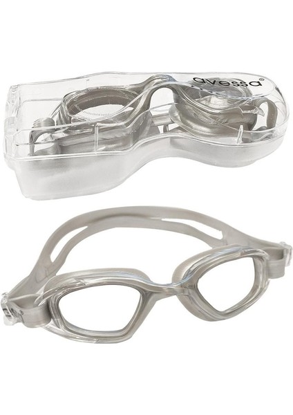 Gri Yüzücü Gözlüğü, Konforlu ve Şık Tasarım