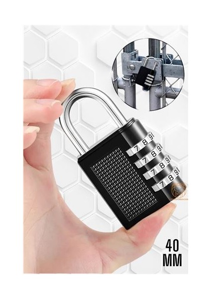 Engithalat Şifreli Asma Kilit 4 Kademe 40 mm