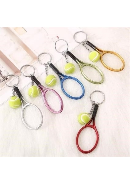 Gerçekçi Tenis Raketi Tasarımlı Şık Anahtarlık Kolye Çanta Süsü Tennis Keychain fiyatları
