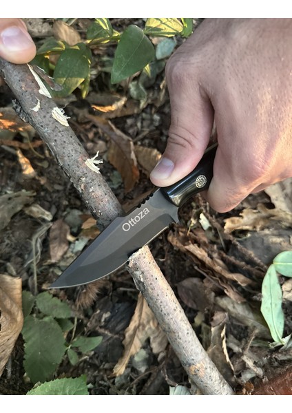 Küçük Av Bıçağı, 1075 Karbon Çelik ve Verzalit Kabza - Kamp Bıçağı - Outdoor Bıçak - Buşkraft Bıçak modelleri