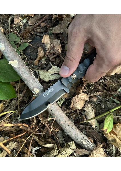 Küçük Av Bıçağı, 1075 Karbon Çelik ve Verzalit Kabza - Kamp Bıçağı - Outdoor Bıçak - Buşkraft Bıçak