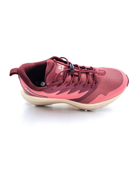 H24801 Dee Vişne Kırmızı Renk Lastik Bağcıklı Kadın Sneaker Spor Ayakkabı fırsatları