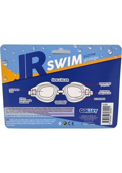 Çocuklar Için Mavi Yüzme Gözlüğü, Deniz ve Havuz Kullanımı, 6- 14 Yaş fiyatları