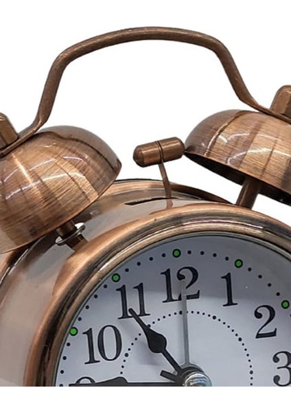 Bronz Metal Vintage Çalar Saat, Şık ve Şıklık Katıcı Dekoratif Saat indirimleri