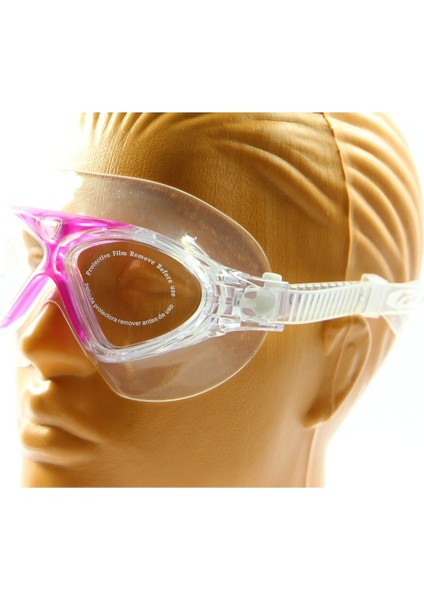 Pembe Unisex Yüzücü Deniz Gözlüğü, Buğu Önleyici, Silikon Bone ile Konforlu Kullanım fiyatları