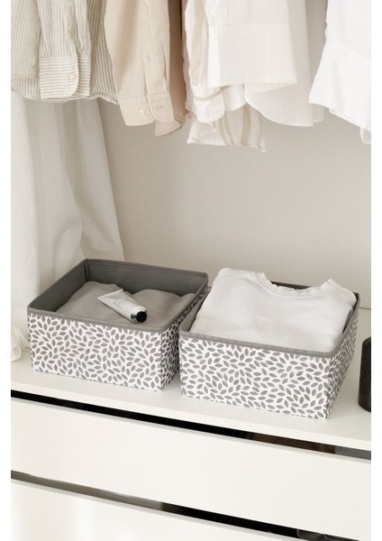 6'lı Yaprak Gri Çocuk Odası Dolap Çamaşır Çekmece Içi Düzenleyici Saklama Kutusu Organizer fırsatları