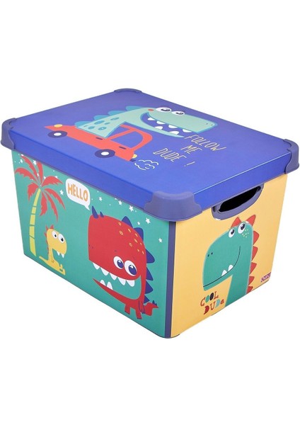Style Box Dude Dekoratif Oyuncak Kutu Seti - 2x 17 Litre