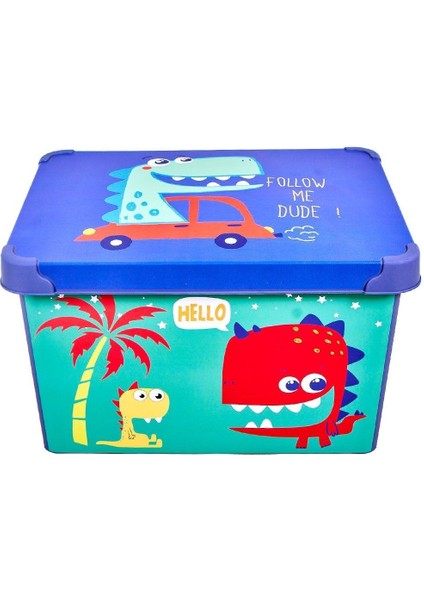 Style Box Dude Dekoratif Oyuncak Kutu Seti - 2x 17 Litre