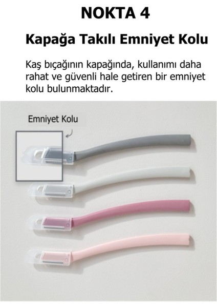 Gri Renkli Kaş ve Yüz Usturası 2'li Set