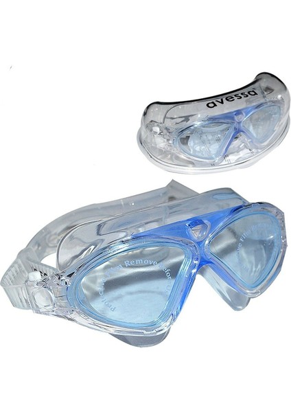 Mavi Yüzücü Gözlüğü, Kadın Erkek Için Büyük ve Rahat Tasarım