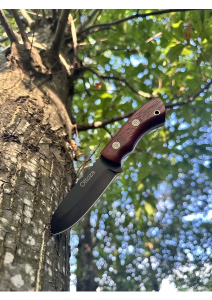 Küçük Av Bıçağı, 1075 Karbon Çelik ve Paduk Ağacı Kabza - Kamp Bıçağı - Outdoor Bıçak - Buşkraft Bıçak fırsatları