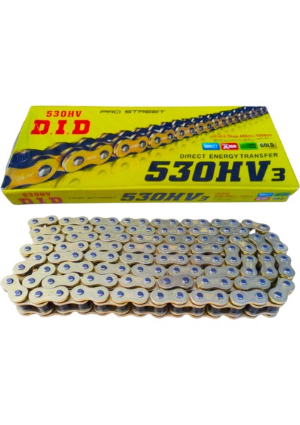 Dıd Zincir 530HVX120L Oringli Gold