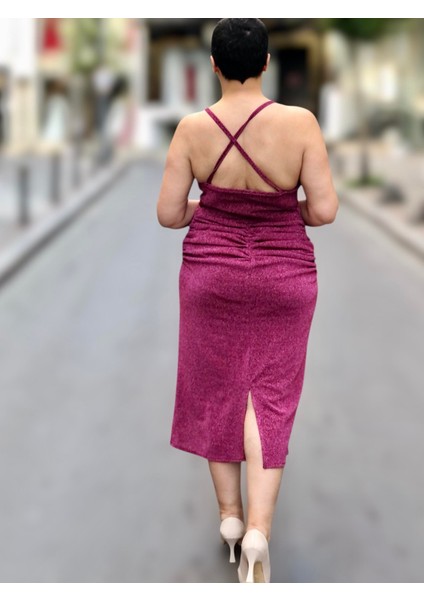 Degaje Yaka Drapeli Midi Boy Abiye