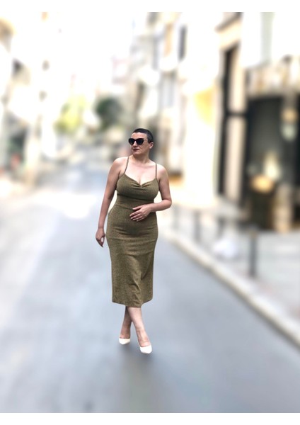 Degaje Yaka Drapeli Midi Boy Abiye