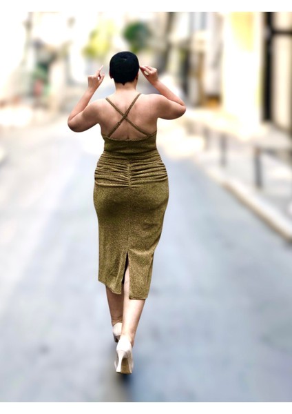 Degaje Yaka Drapeli Midi Boy Abiye fırsatları