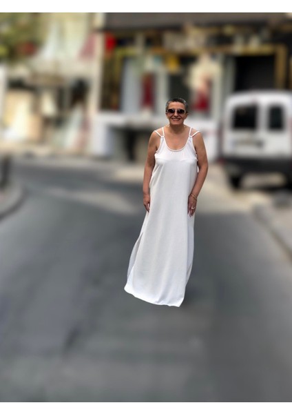 Cep Detaylı Askılı Salaş Elbise fiyatları