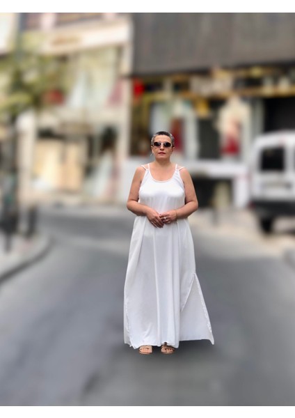 Cep Detaylı Askılı Salaş Elbise indirimleri