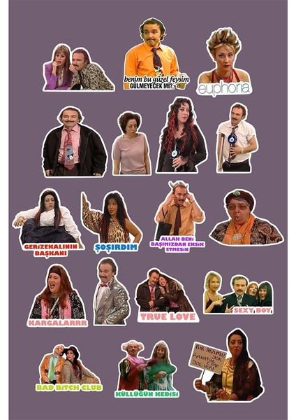 Avrupa Yakası 27 'li Laptop Notebook Tablet Sticker Seti
