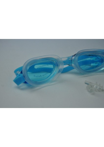 Lacivert Yetişkin Yüzücü Gözlüğü Kulak Tıkaçlı, Konforlu ve Dayanıklı modelleri
