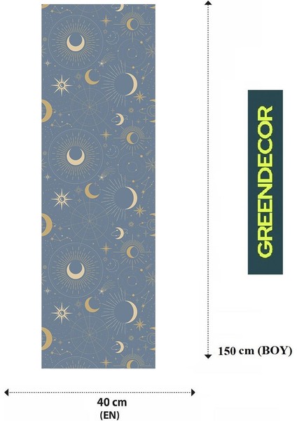 Yıldız Astroloji Deseneli Özel Tasarım Runner Dijital Baskılı Dekoratif Masa Örtüsü Ev Dekorasyonu fiyatları