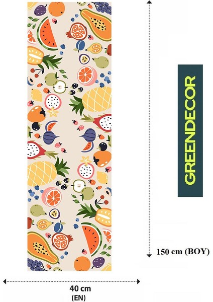 Meyve Ananas Desenli Şık Özel Tasarım Runner Dijital Baskılı Dekoratif Masa Örtüsü Ev Dekorasyonu fiyatları