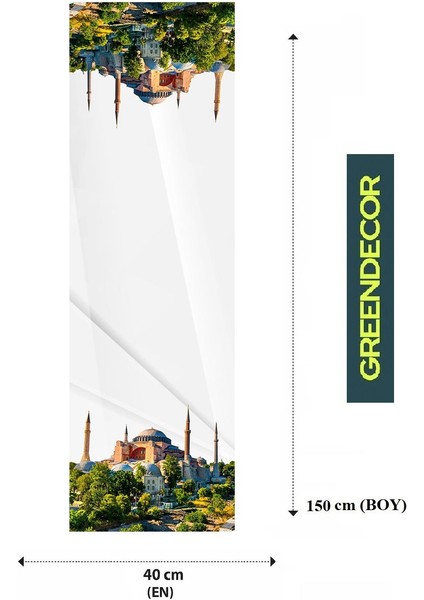 Ayasofya Istanbul Desenli Özel Tasarım Runner Dijital Baskılı Dekoratif Masa Örtüsü Ev Dekorasyonu fiyatları
