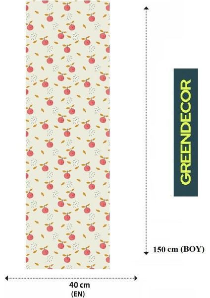 Portakal Krem Desenli Özel Tasarım Runner Dijital Baskılı Dekoratif Masa Örtüsü Şık Ev Dekorasyonu fiyatları