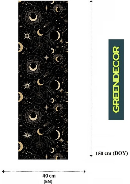 Yıldız Astroloji Deseneli Özel Tasarım Runner Dijital Baskılı Dekoratif Masa Örtüsü Ev Dekorasyonu fiyatları