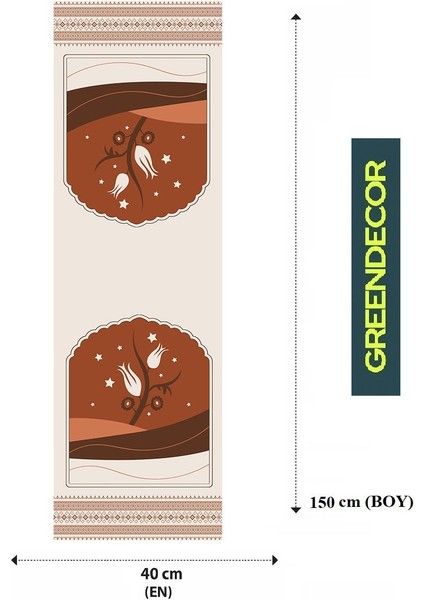 Lale Etnik Anadolu Motif Özel Tasarım Runner Dijital Baskılı Dekoratif Masa Örtüsü Ev Dekorasyonu fiyatları