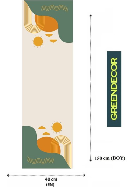 Geometrik Çizgi Güneş Desen Özel Tasarım Runner Dijital Baskılı Dekoratif Masa Örtüsü Ev Dekorasyonu fiyatları